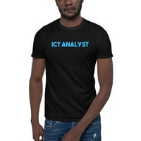 2xl plavi IKT analitičar kratkih rukava pamučna majica s nedefiniranim poklonima