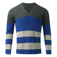 PIMFILM pulover Dukseri za muškarce Muške lagane pulover Dukseri lagane zimske plave 2xl
