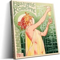 Vintage poster Absinthe Art Nouveau francuski print Zelena platna Print Wall Art - Klasični oglas Poster
