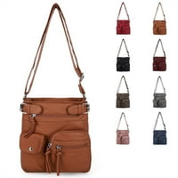 Kvarke za žene, ženske torbice i torbe, torbe na ramenima poklon torbica-smeđa