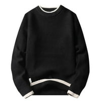 PIMFYLM MENS pulover Dukseri mens džemperi pulover Dukseri Dressingy Trendy Black XL