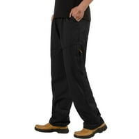 Rovga muške hlače modni casual labavi pamučni pamuk plus džepni čipkasti elastične pantalone hlače hlače