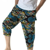 Muški baggy hippie boho gipsy aladdin joga harem hlače modne casual pantalone pantalone ispisane joggers