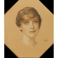 Franz von zaglavio je crni moderni uokvireni muzej umjetničko otisak pod nazivom - portret žena