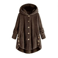 Duksevi za žene zimski kaputi Ležerne labave toplo ugodne plišane veličine vrhova čvrste boje na velikim