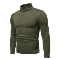 Pad džemperi baggy fit džemper mišić casual okrugli dekolte džemper muškarci vojske zelene l