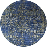Ahgly Company u zatvorenom krugu u sredinu stoljeća Moderni traper tamno plave orijentalne prostirke,