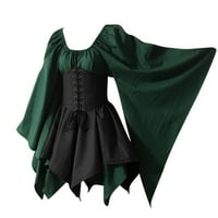 Voncos renesansne kostimi za ženske haljine Srednjovjekovne parni terete Vintage Gothic haljine dugih