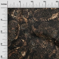 Onuone pamuk poplin smeđa tkanina Paisley DIY odjeća prekriva tkanina za ispis tkanine sa širokim dvorištem