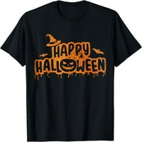 Zastrašujuća sretna Noć vještica sa majicama sa vješticama od majica bundeve i šišmiše