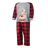 Porodica Treegren Usklađivanje božićne pidžame Postavite Holiday Santa Claus Sleep odjeća Xmas PJS set