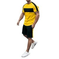 Muški ljetni print modni svestrani sportski sportski odijelo s kratkim rukavima