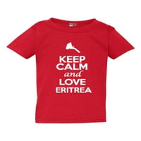 Držite miran i ljubav Eritrea Zemlja Nacija Patriotska dječja majica The Kids The Tee