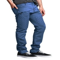 Leuncero Muns Cargo Pant Solid Color Pants Konusne pantalone Muškarci Ležerne prilike ugrađeni srednji
