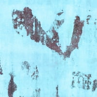 Ahgly Company Zatvoreni pravokutnik Sažetak svijetlo plava modernih prostirki, 3 '5'