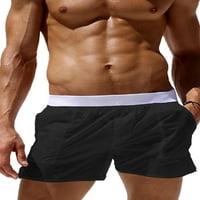 Muška plivajuća trupa, elastični struk prozirom ljetni kratke hlače za plažu s džepovima i bočnim prorezom