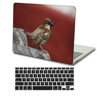 Kaishek tvrda futrola samo za MacBook PRO S sa dodirom ID + crni poklopac tipkovnice: A1707 & A
