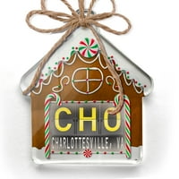 Ornament tiskao je jedan pogodni Cho Zračni kôd za Charlottesville, va božić Neonblond