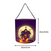 Tepsmf užaren Halloween Candy torbi Prijenosni LED bundeve svjetlo Emitting Tube Noć vještica Šećerna