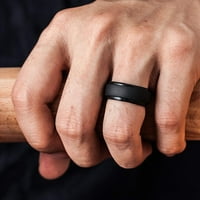 Simun lično metalik silikonski mekani muški dvostruki vjenčani prsteni prsten nakit poklon prsten vjenčani