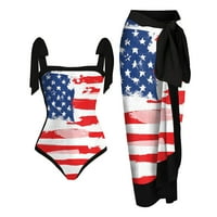 Dan nezavisnosti Aaiaymeta za ženske kupaće kostime američkog jula + prikrivanje dva vintage sportske