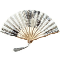 Mnjin kineski stil ručni ventilator bambusovog papira sa sklopivim ventilatorima za ventilatorski dekor