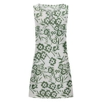 Yanhoo ženska haljina s V-izrezom V-izrez Dress Dressy & Summer Beach Boho Sendresses Trendy Loose Plain