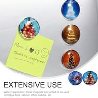 Kreativni božićni frižider magnet xmas drveni hladnjak magnetni ukras