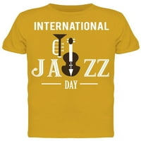 Međunarodni jazz Day Doodles Majica Muškarci -Image by Shutterstock, Muško X-Veliki