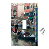 Venecija Italija Gondolas kanali Romantični plastični zidni dekor preklopni poklopac ploče