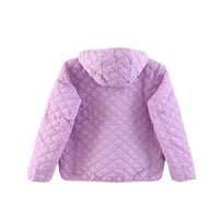Glonme Solid Color Sherpa jakne za žene Ležerne prilike na otvorenom Jakna Ravni runo sa džepovima ljubičasta