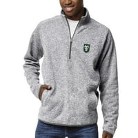 Muška liga Collegiate Nosite Heather Sivi Tulane Green Wave Saranac Raglan Quarter-zip jakna