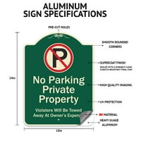Prijavi se A-des-GW-1824- u. Znak serije dizajnera - parking događaja samo s lijevom strelicom Zelena