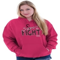 Podržite borbeni rak dojke svjesne dukseve s duksevima za žene Brisco marke