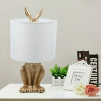 Mieuov stol svjetiljka zečji oblik smola noćna lagana stilsko kreativno osvjetljenje učvršćenja za dnevnu