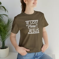 Molim se vratite u Jesus Ženska kršćanska majica kratkih rukava
