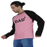 Mastionica Raglan pune rukave za muškarce grafički tata majica za otac djece