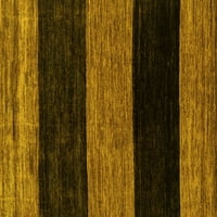 Ahgly Company Indoreni pravokutnik Sažetak žuti modernim prostirkama, 5 '8'