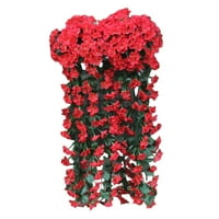 Prodaja čišćenja Mijaus Viseće cvijeće Umjetna ljubičasta cvijeća zida Wisteria košarica viseće vijenac