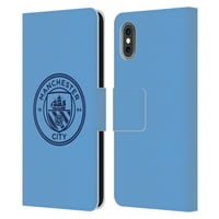 Dizajni za glavu Službeno licencirani Manchester City Man City FC Blue Obsidian Mono kožna knjiga Novčanica
