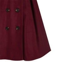 Badymincsl Ljetna štednja modne žene Čvrsto kardigan gumb jesenski kaput s kapuljačom bluza tanka odjeća