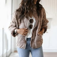 Ketyyh-Chn Ženski zimski kaputi Ležerne prilike zimske radne odjeće Solid Jacket kaput, XL