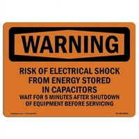 Prijava OS-WS-A-1824-L- u. OSHA znak upozorenja - rizik od električnog udara iz energije