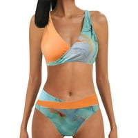 Kupaći kostim bikinija za žene tiskali su dva bikinija sporta dva kupaći kostim