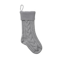 Do 65% popusta na čarape za kompresiju za žene božićno slovo Čvrsta čarapa Vunena privjesak Božićni ukrasi Poklon torba čarape
