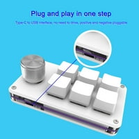 Banghong mala tipkovnica po mjeri 6-ključ mala tipkovnica za paste igre Mini mehanička tastatura