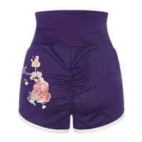 HHEI_K FLARE joga hlače za žene Ženske cvjetne vježbe Hlače Scrinch plijen teretane Yoga hlače Struk