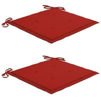 Tomshoo jastuci vrtne stolice crvene 19.7 x19.7 x1.2