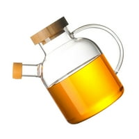 Boca za dispenzer za ulje za ulje bez drvenog poklopca visokog vodootpornog borosilikatnog stakla