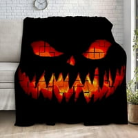 Noć vještica Dekorativna pokrivačica-Halloween Bundek bobe za djecu za djecu Obiteljska soba za trpezariju,